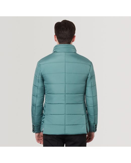 SEREN LONDON Blue Puffer Suit Jacket for men