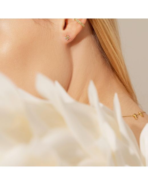 BLOOMTINE | Earth Angel HQ Metallic Mini Halo Wings Diamond & Solid Angel Necklace