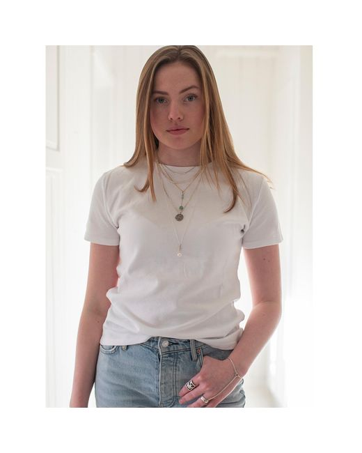 tirillm White Sky Basic T-Shirt