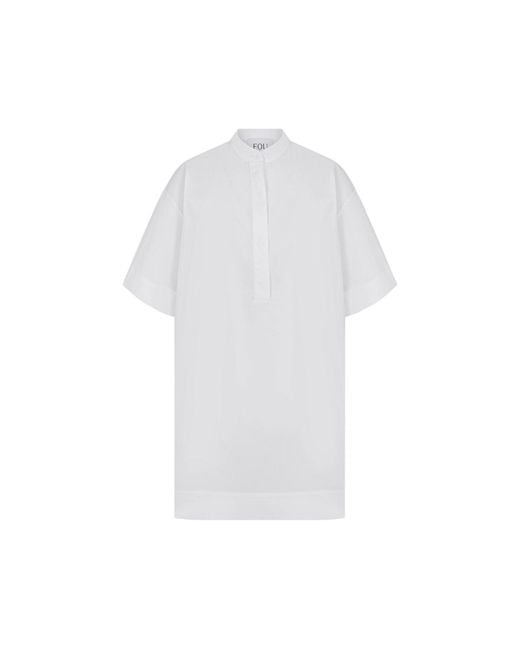 Fob Paris White Amina Shirt Dress