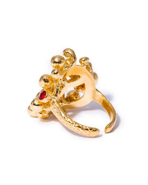 Kybele Studio Metallic Gemstone Bouquet Ring