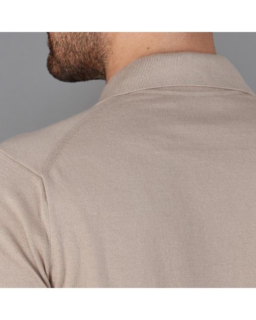 Paul James Knitwear Gray Ultra Fine Cotton Cuban Collar Varadero Shirt for men