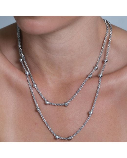 Onia Metallic Earth Chain Necklace