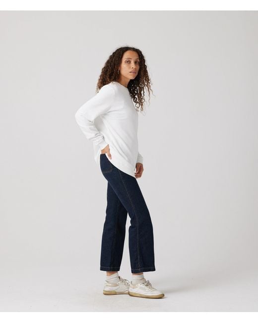 Known Supply White 100% Organic Cotton Sweatshirt