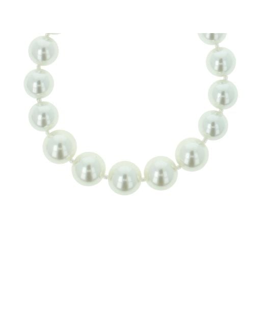 Otazu White Classic Pearl Necklace