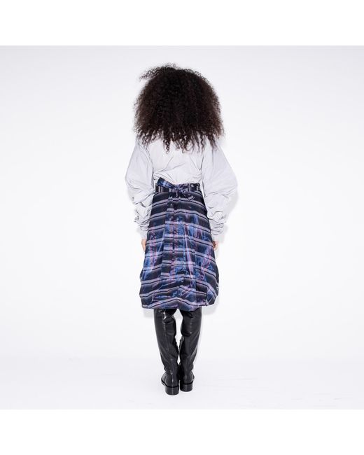 Bianca Popp Blue Wrapped Skirt