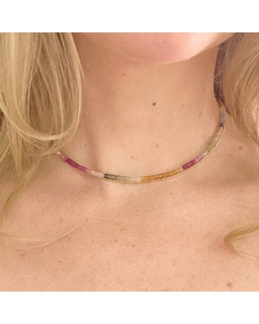 Herself Collections Metallic Sapphire Necklace