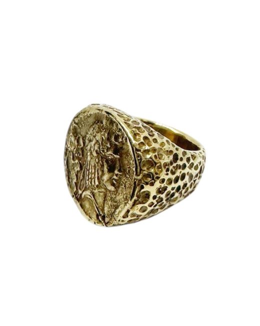 Tg-Jewellery by Tamara Gervasio Metallic Chunky Roman Coin Ring