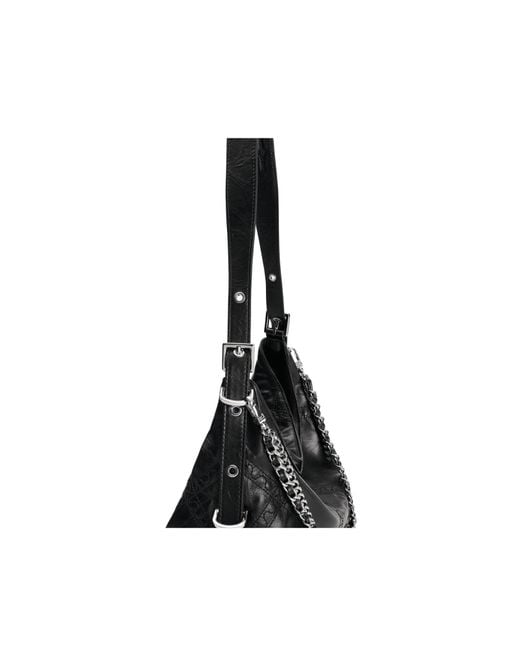 Orange Cube Black Metropolitan Chain Hobo