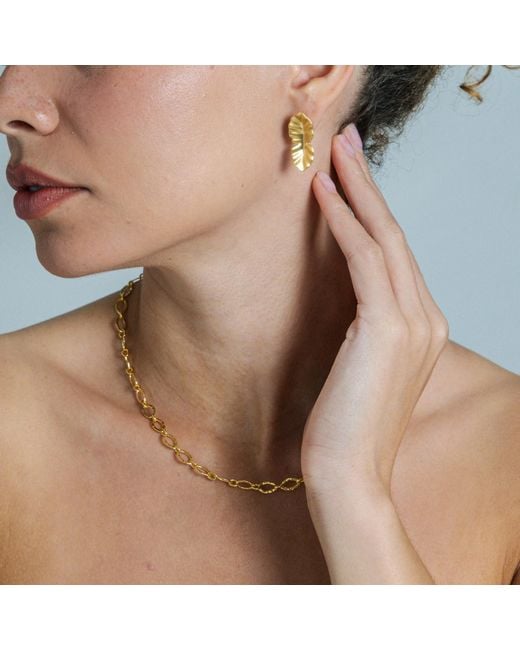 Onia Metallic Drop Chain Choker