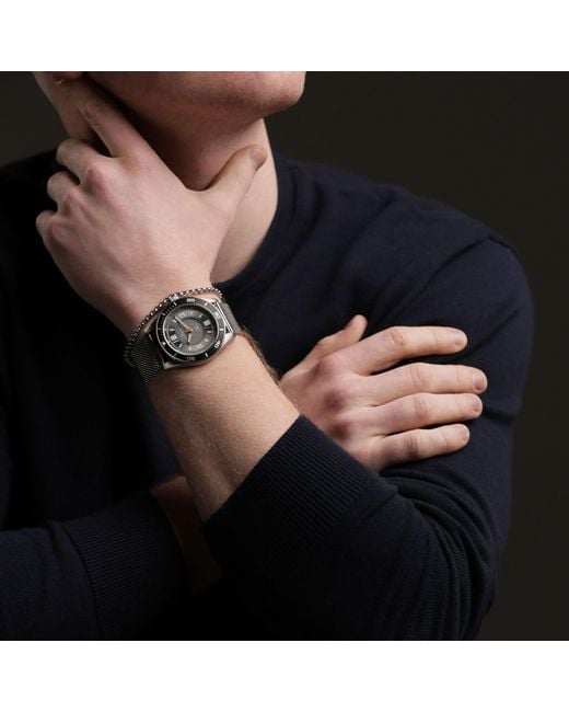 Kennett Watches & Accessories Multicolor Kennett Solaxplorer Watch With Milanese Mesh Strap for men
