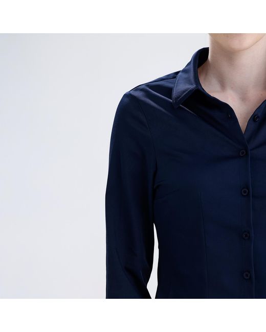 Maan Istanbul Blue Classic Slim Fit Dark Shirt