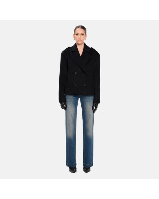 OW Collection Black Presley Wool Jacket
