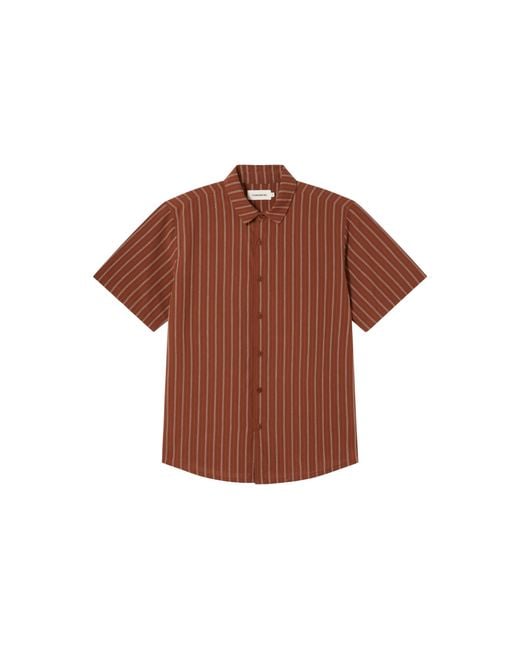 Thinking Mu Brown Striped Tom Shirt for men