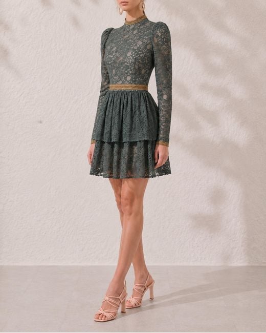 Mandarano Gray Siena Lace Dress