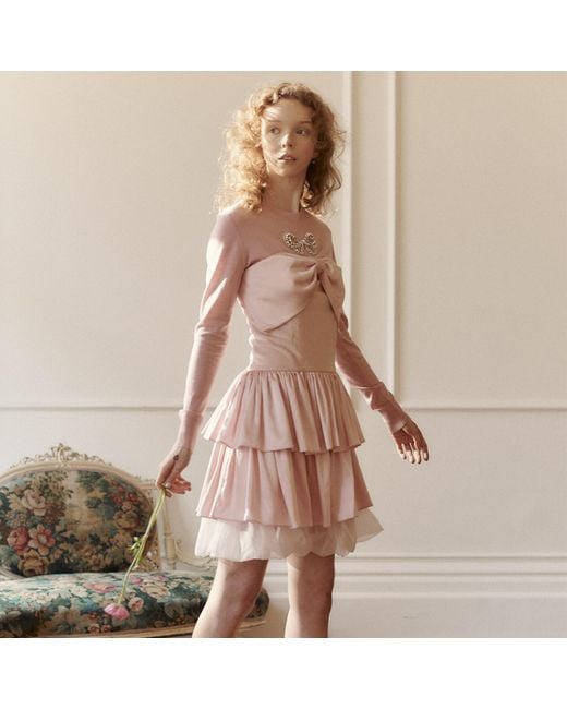 Lisa The Label Pink Love Bow Dress