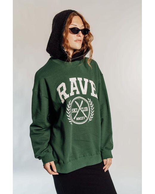 Rave on Trend Green Oversized Rave