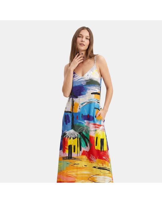 Aloha From Deer Blue Sunset Street Maxi Dress