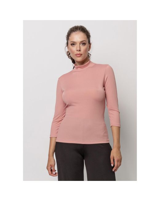 Oh!Zuza Pink Rib Rollneck Top