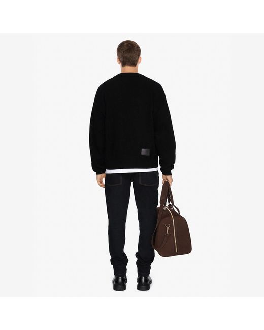 PLACE OF ELMS Black Nero Cardigan Sweater for men