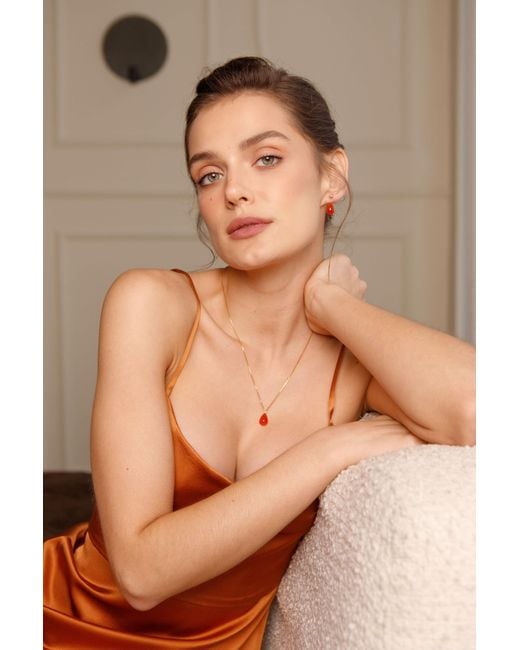 Katy Faye Metallic August Sardonyx Necklace