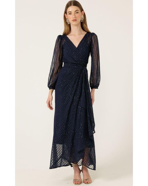 SACHA DRAKE Blue Sierra Wrap Dress