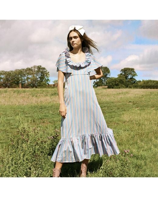 Lisa The Label Blue La La Lady Peggy Lipton Dress