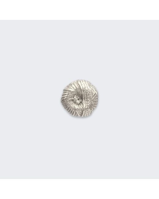 Frenvyrn White Ren Sterling Yarn Stud Earring Single for men
