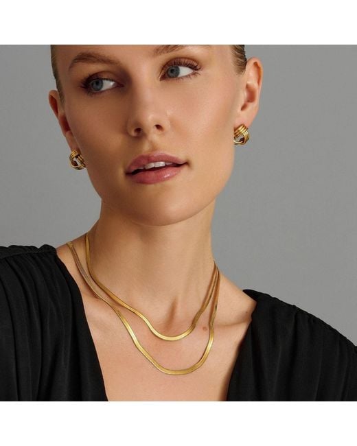 Nialaya Metallic Knot Earrings