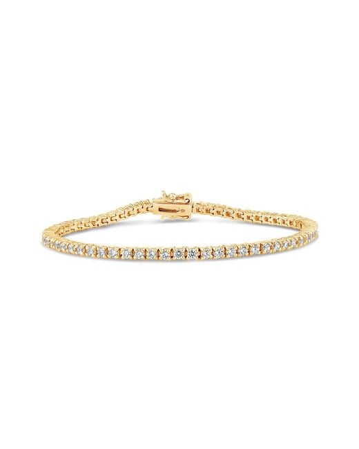 SALLY SKOUFIS Metallic Flirtation Bracelet With Made Cz Diamond Stimulant