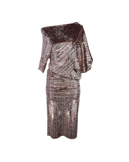 Jennafer Grace Brown Discotron Ultraluxe Angle Dress