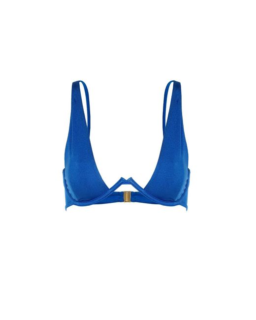 Cherina Beachwear Llc Blue Ella Bikini Top