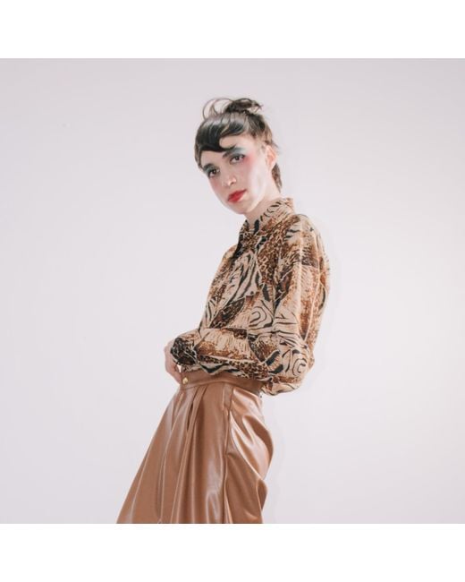 Paloma Lira Brown Tiger Shirt for men
