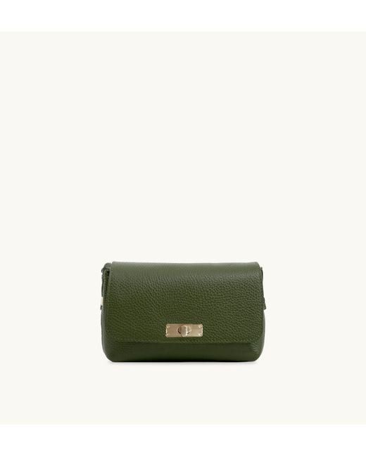 Apatchy London Green The Maisie Mini Leather Bag