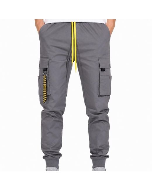 Chuks Collins Gray Crotona Cargo Pants – Accent for men
