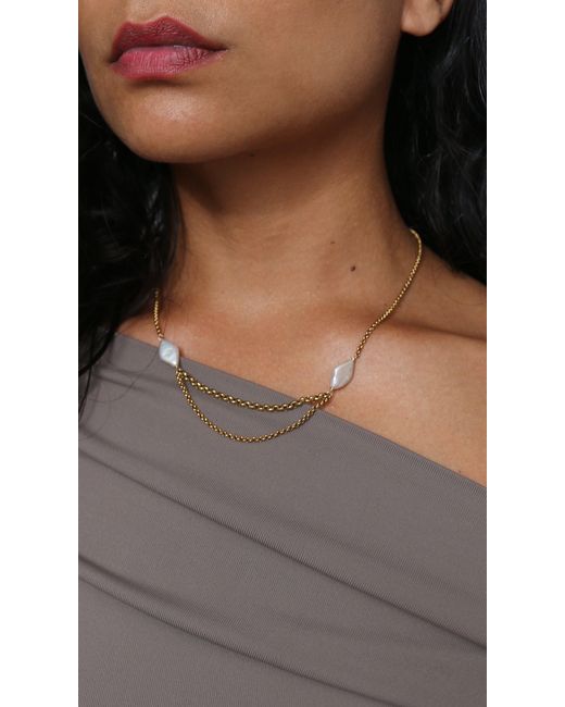 Marquise Swim Metallic Necklace