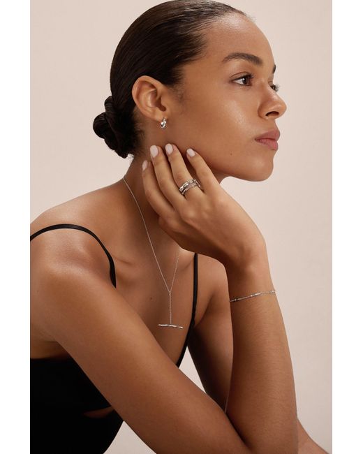 Vanhi White Bamboo Ring