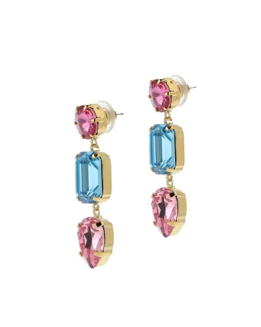 Otazu Pink Lady Kate Statement Earrings Aqua