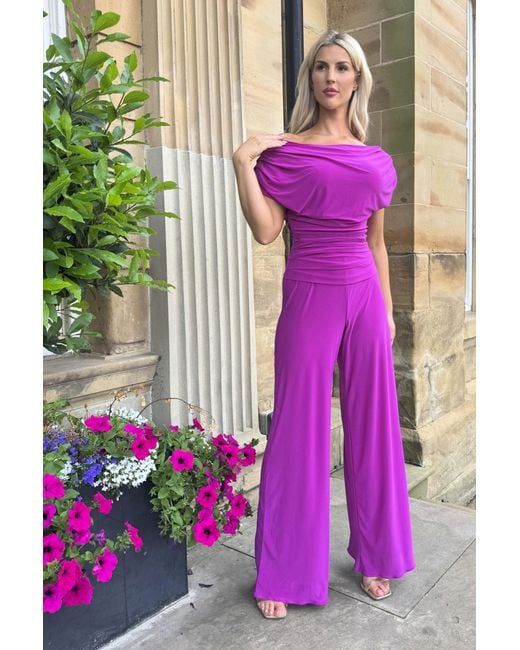 Atom Label Purple Carbon Jumpsuit