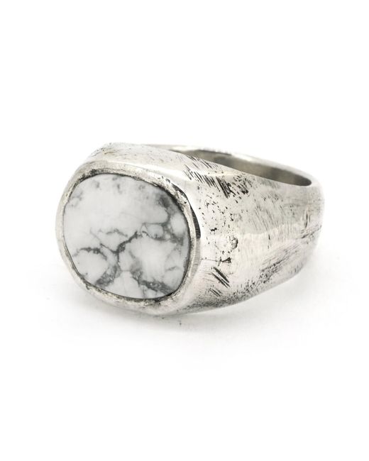 Frederick Grove Metallic Howlite Ring for men