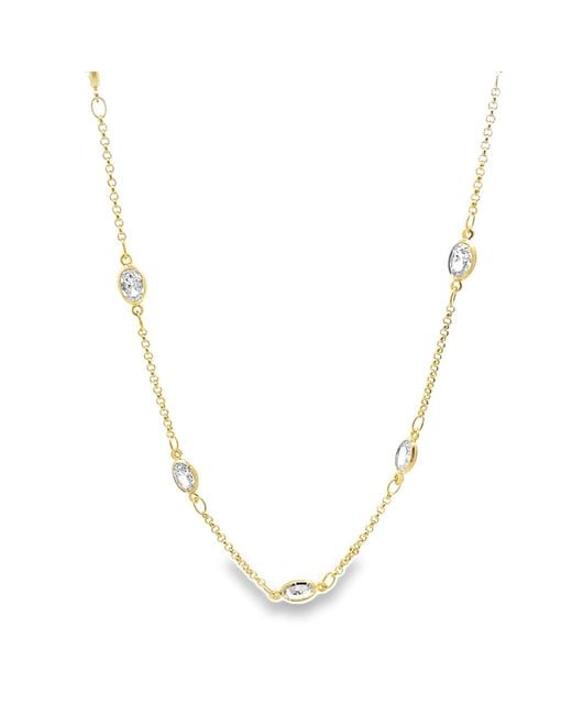 SHYMI Metallic Marquis By The Yard Neckace