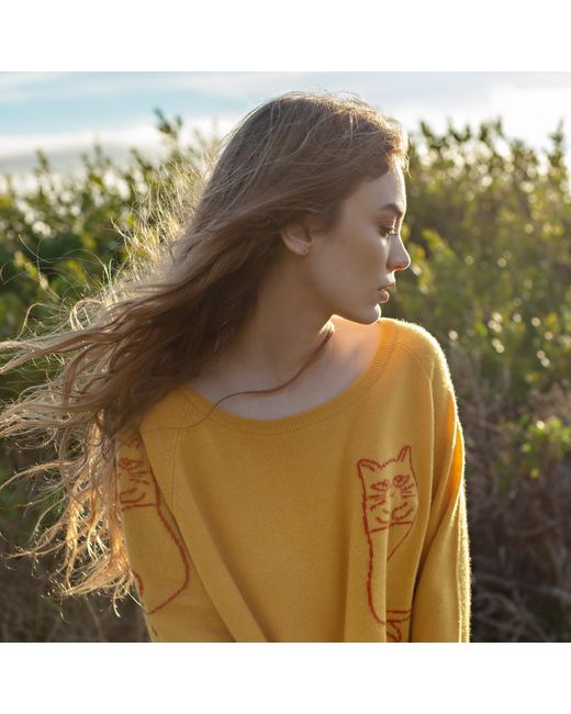 Catnip and Seaweed Yellow The Cashmere Sweater