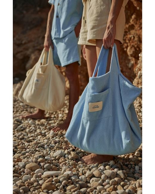 Little Mariner Blue Coastal Terry Bag