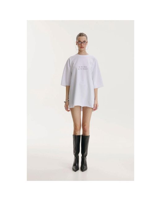 mysimplicated White Oversized T-Shirt
