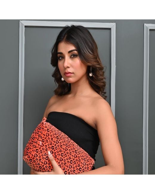 Conscious Yoga Collective Red The Velvet Leopard Three Piece Travel Set