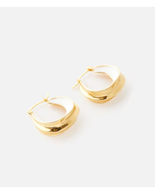 Lovard Metallic Enamel Sculpture Hoops