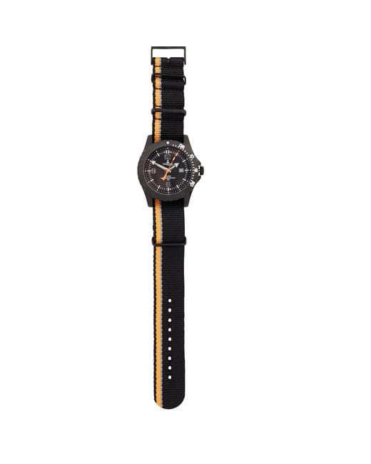 Bermuda Watch Company Black Bermuda Watch Co Stovel Bay & Nylon Gtls Watch for men