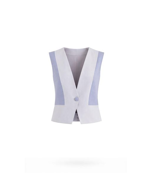 Lumina Eligma Purple V Button Vest