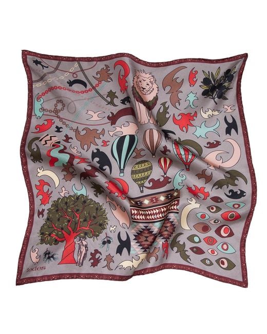 Iodes Pink Human Factor Shadow Foulard