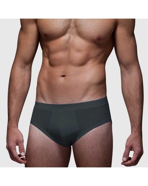 Zd - Zero Defects Blue Track Brief Organic Cotton for men